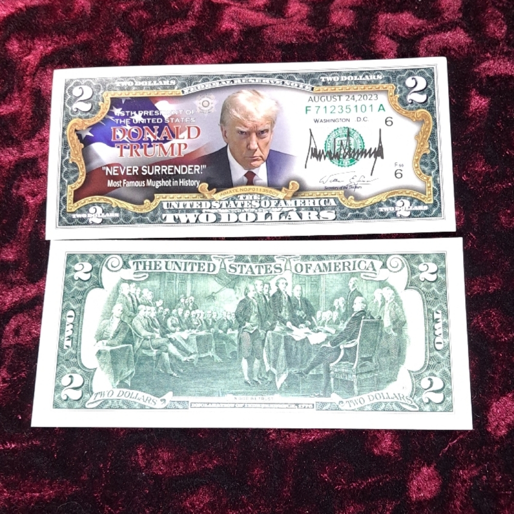 Donald Trump Novelty Two Dollar Bill